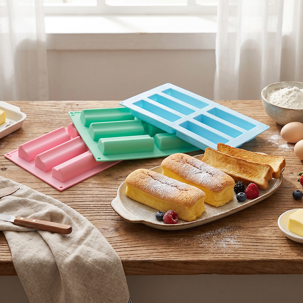 Donut Mold Silicone - 6-cavity groove tube cake tray, non