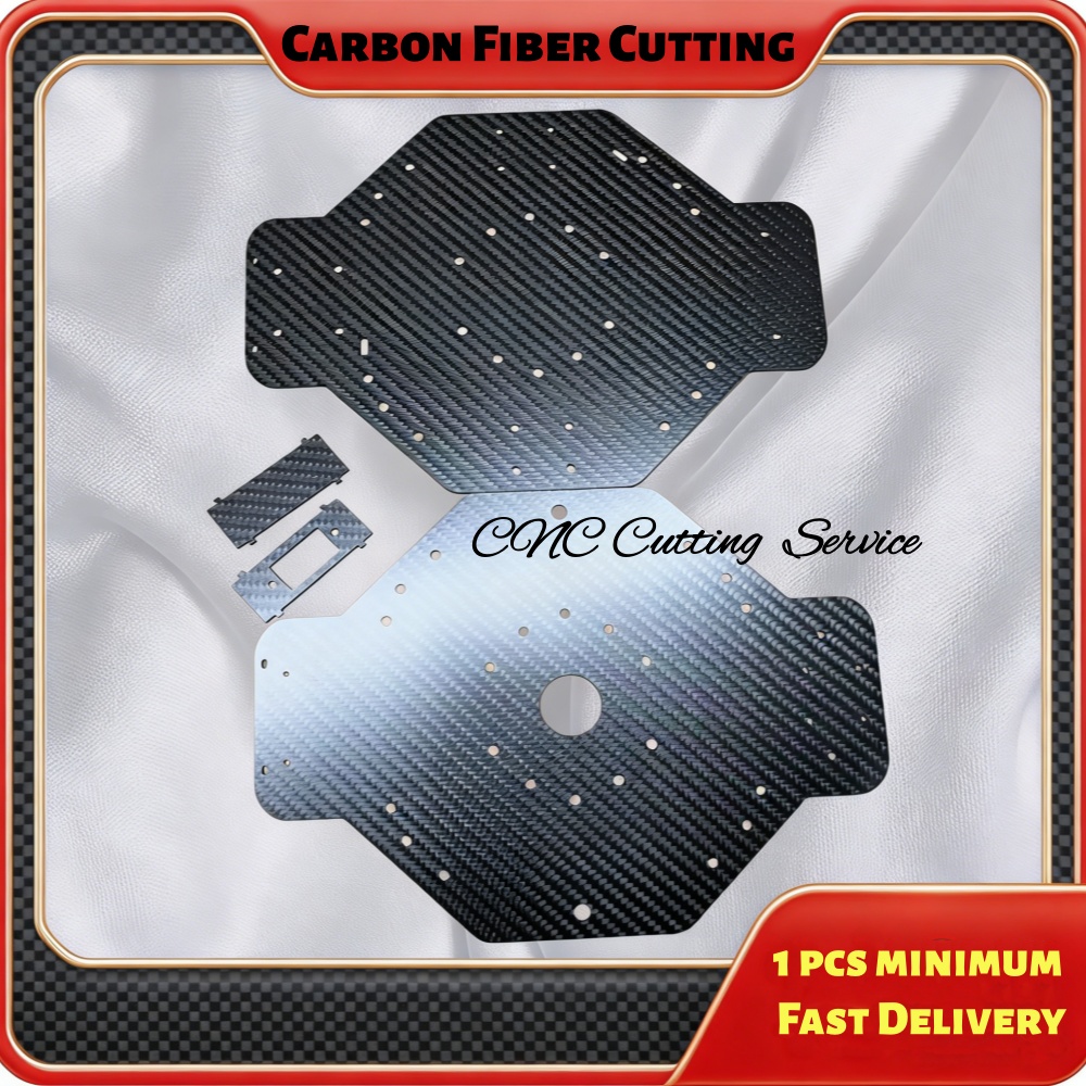 Crepe Pan Carbon - Customized Carbon Fiber Plate CNC Cutting