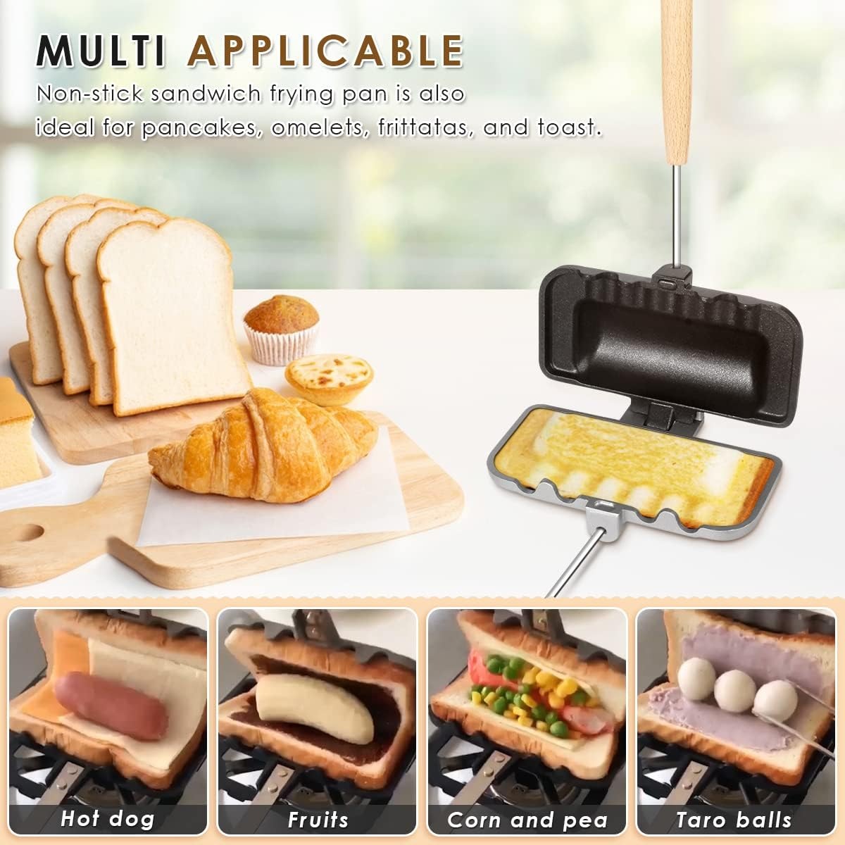 Hot Sandwich Maker, Double-Sid – Hot Dog Press Bewertung und Preis
