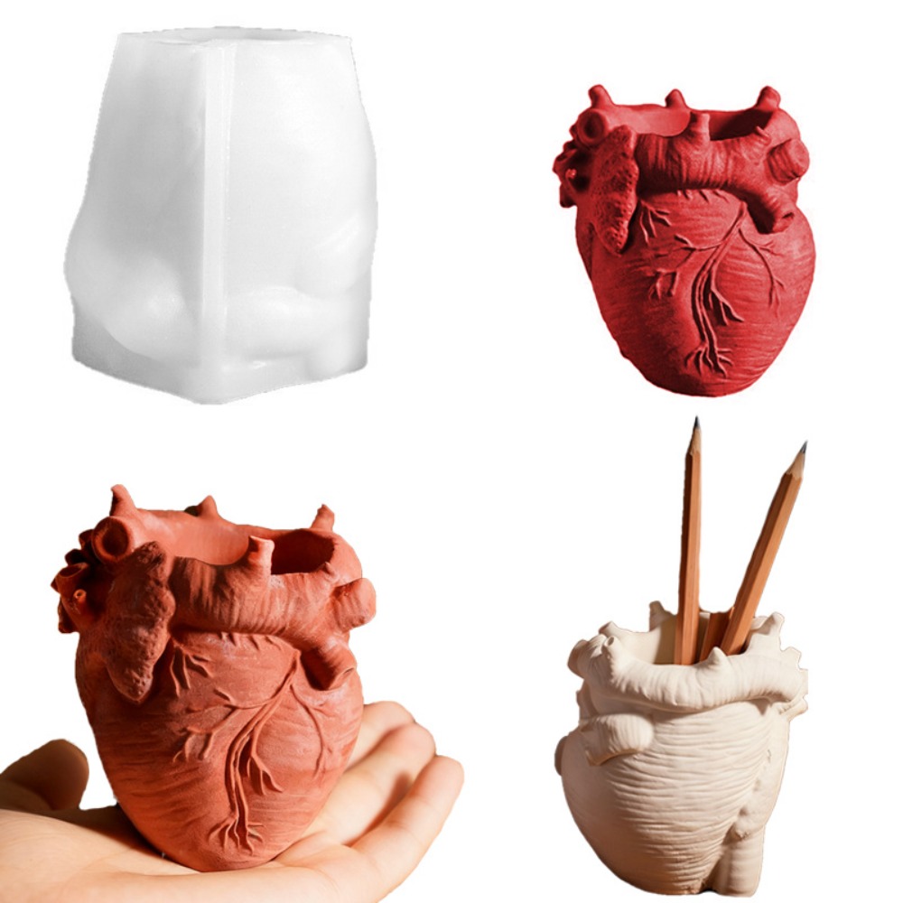 Heart Flowerpot Vase Resin Sil – Potsticker Mold Bewertung und Preis