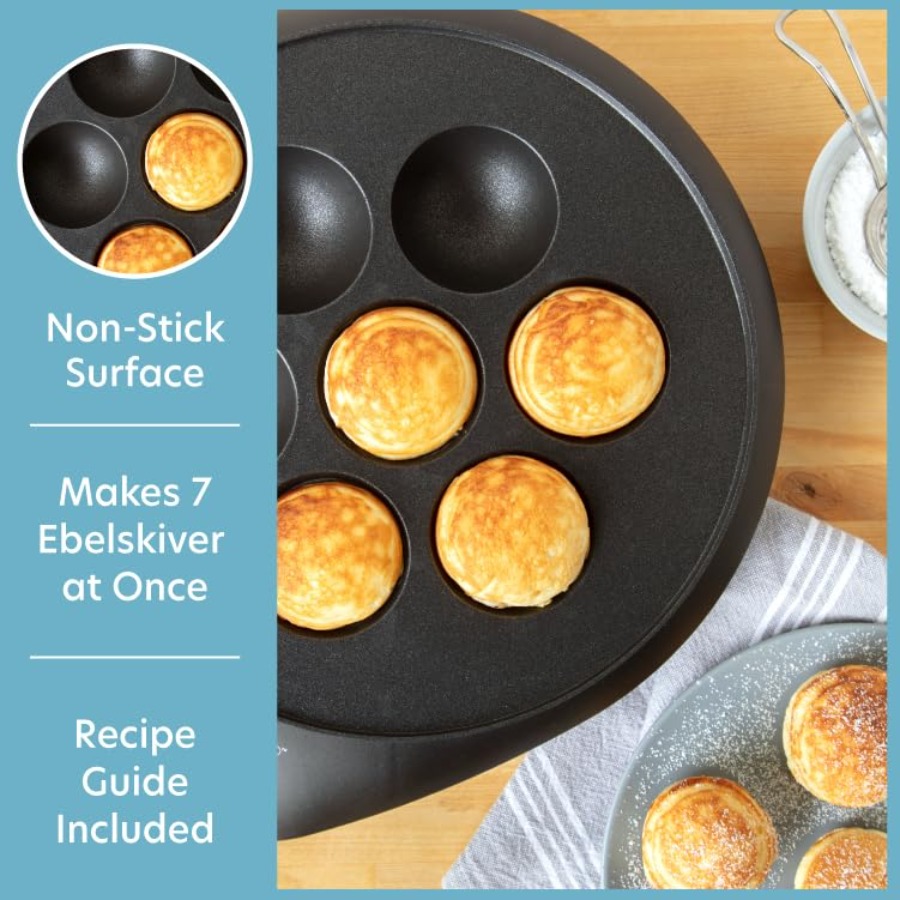Ebelskiver Maker- Electric Non – Takoyaki Grill Plate Bewertung und Preis