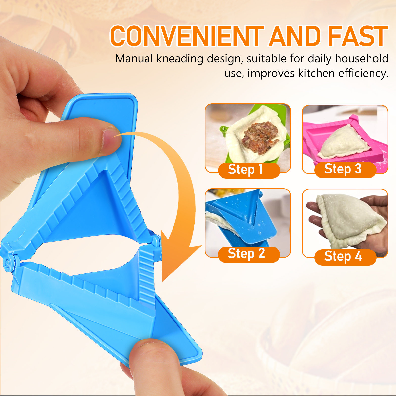 3Pcs Dumpling Mold Plastic Set – Dumpling Press Set Bewertung und Preis