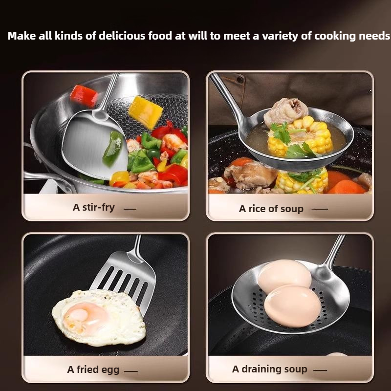Food Stainless Steel Wok Spatu – Okonomiyaki Spatula Bewertung und Preis