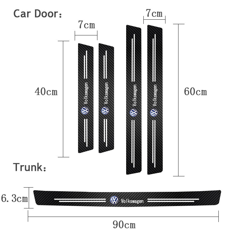 New Car Door Sill Plate Sticke – Crepe Pan Carbon Bewertung und Preis