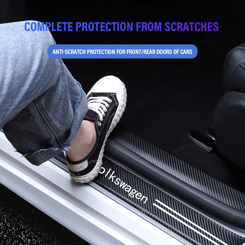 New Car Door Sill Plate Sticke – Crepe Pan Carbon Bewertung und Preis